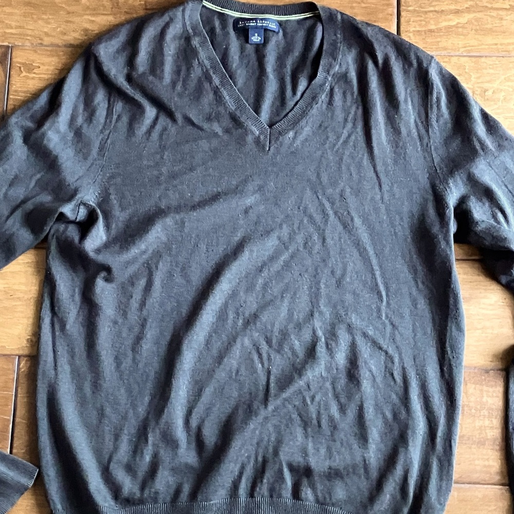 Silk blend V sweater